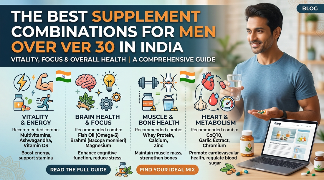 The Best Supplement Combinations for Men Over 30 in India