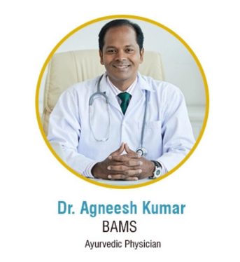Dr. Agneesh Kumar, an Ayurvedic physician.