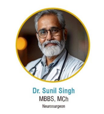 Dr. Sunil Singh, an MBBS, MCh neurosurgeon.