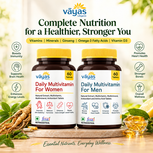 Vāyas Life Couple’s Daily Wellness Stack: Vāyas Life Couple’s Daily Wellness Stack | Multivitamin for Men | Multivitamin for Women | Vitamins | Minerals Ginseng | Omega-3 Fatty Acids | Vitamin D3