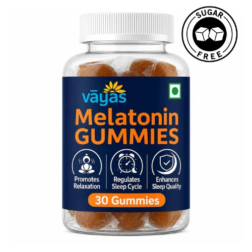 Vayas Life Melatonin Gummies for Sleep – 6mg | Supports Healthy Sleep Cycle | 30 Gummies