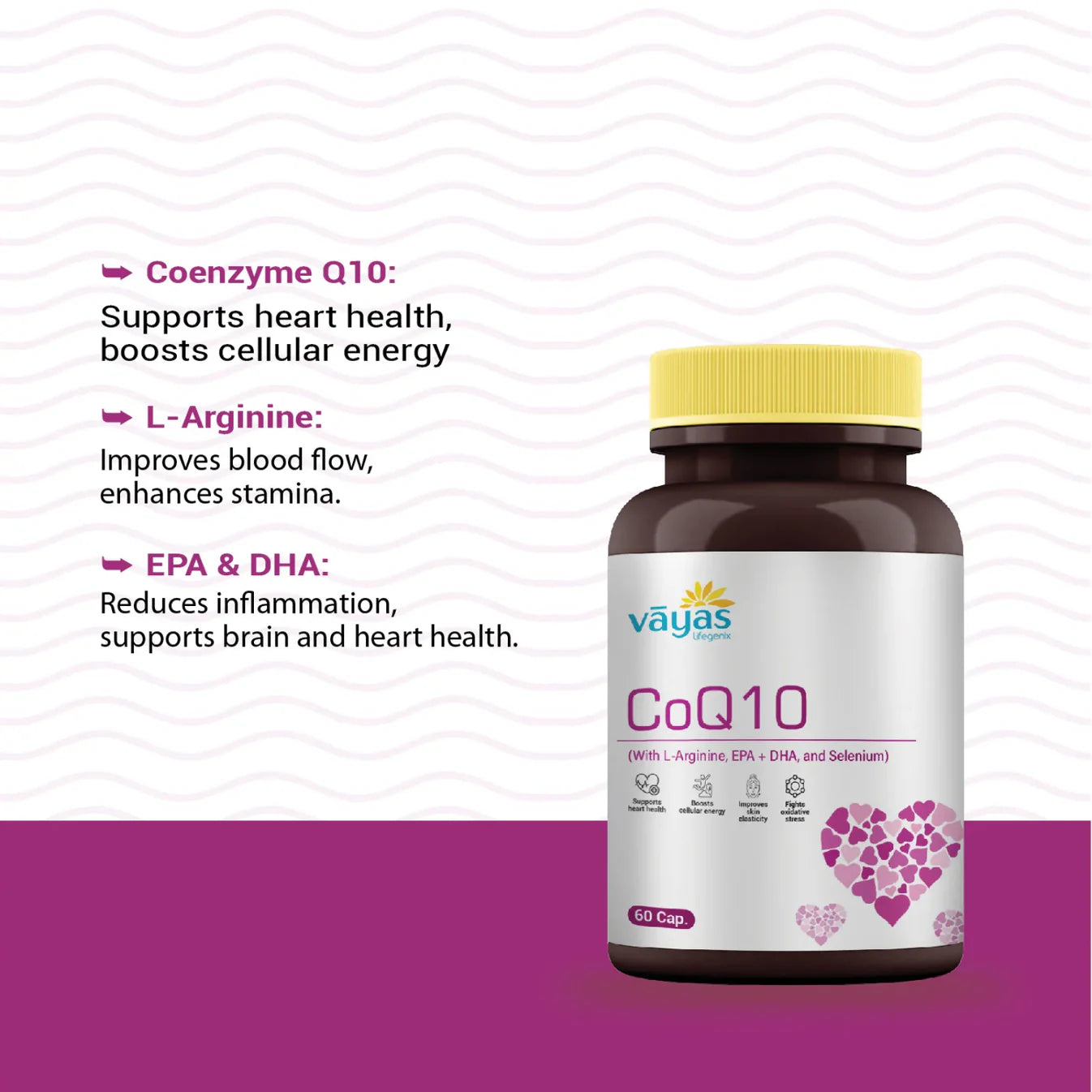 Vāyas Ultimate Performance Duo: CoQ10 + Shilajit-XL Stack (Advanced Support for Cellular Energy, Heart Wellness, and Stamina)