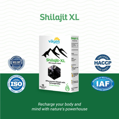 Vāyas Shilajit-XL Effervescent Tablets